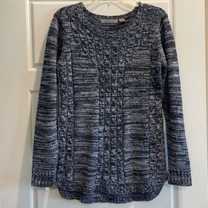 Blue and gray sweater